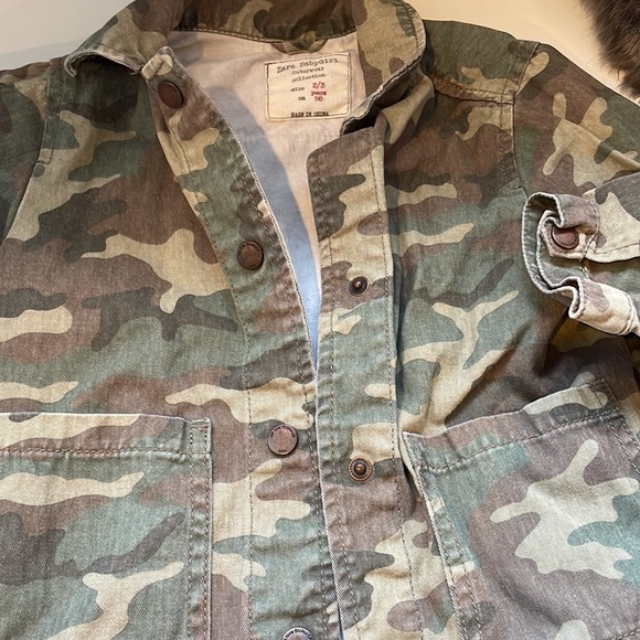 Zara kids army print jacket - Picture 3 of 3